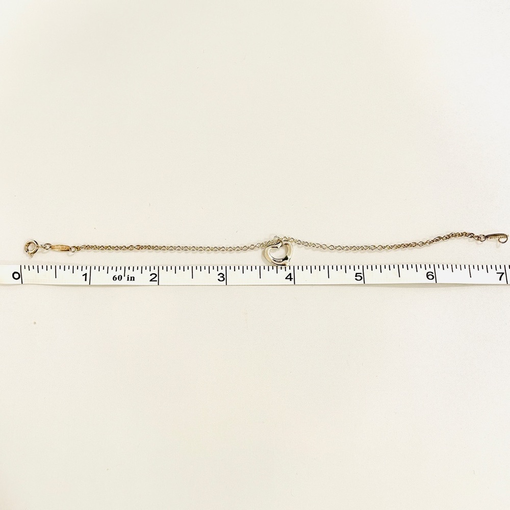 Tiffany & Co. Sterling Silver Chain Heart Bracelet Peretti - Picture 7 of 10